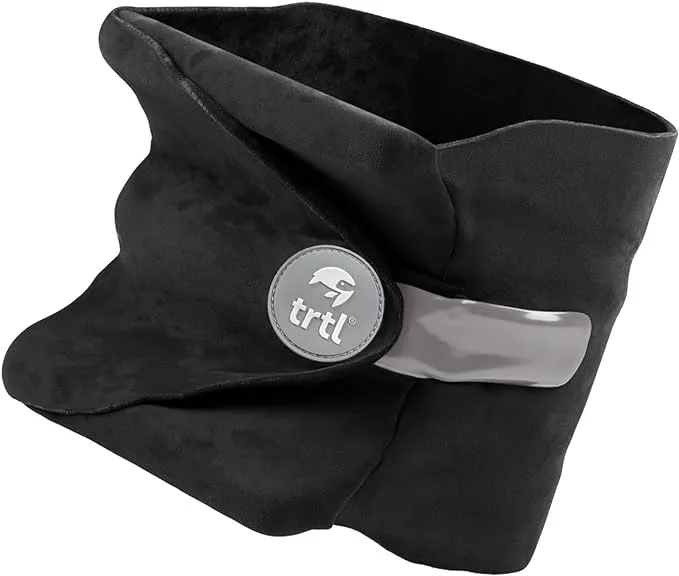 Almohada de Viaje Trtl Original | Almohada de viaje para el cuello | Almohada de avión | Almohada para el cuello para viajar, Black