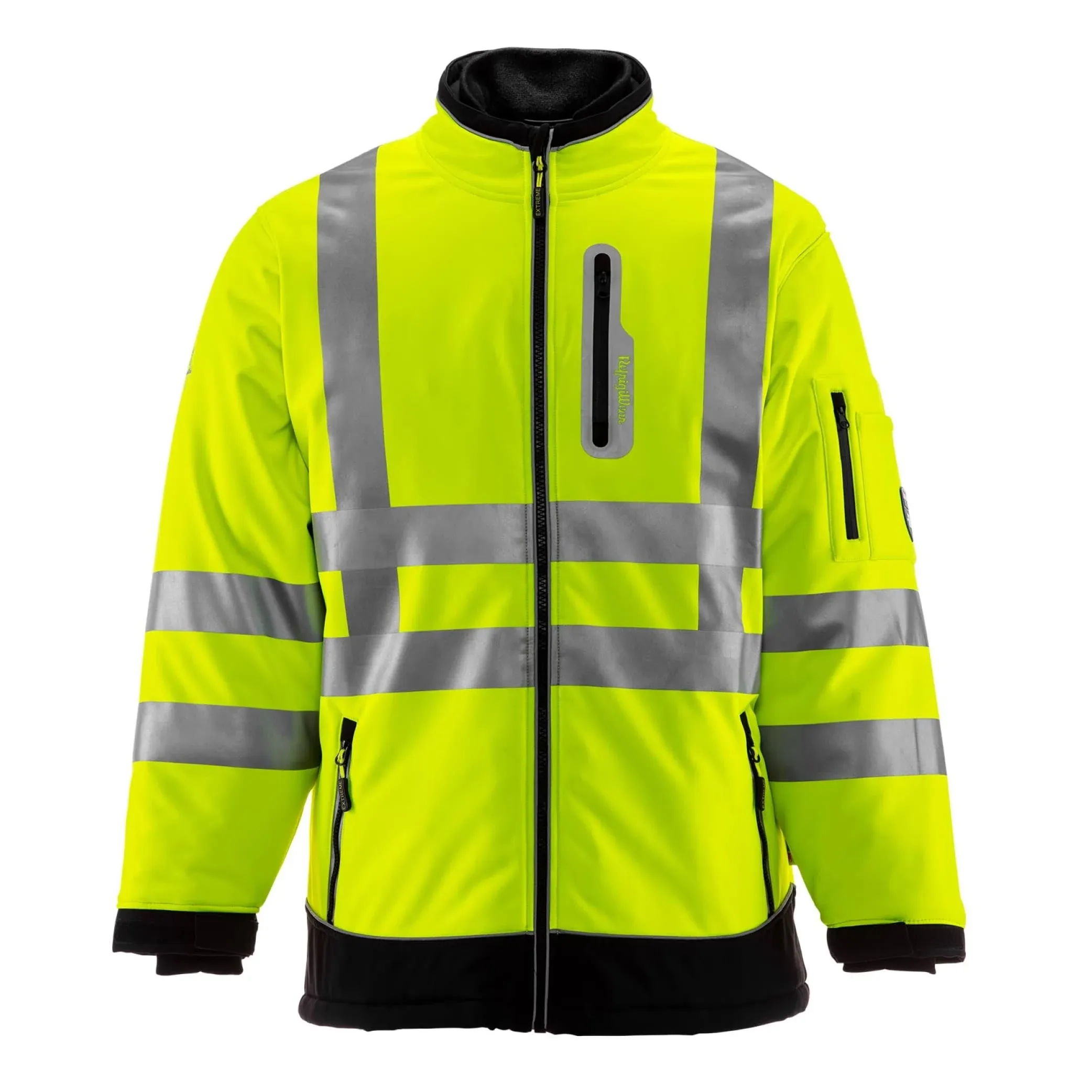 RefrigiWear HiVis Extreme Softshell Jacket, Insulated Coat, -60°F Comfort Rating