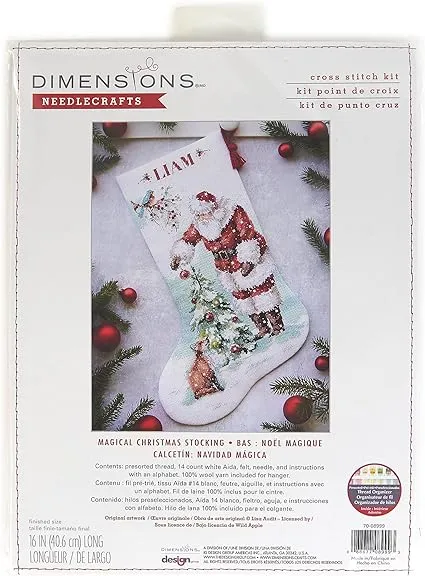 Dimensions Holiday Hooties Stocking Counted Cross Stitch Kit