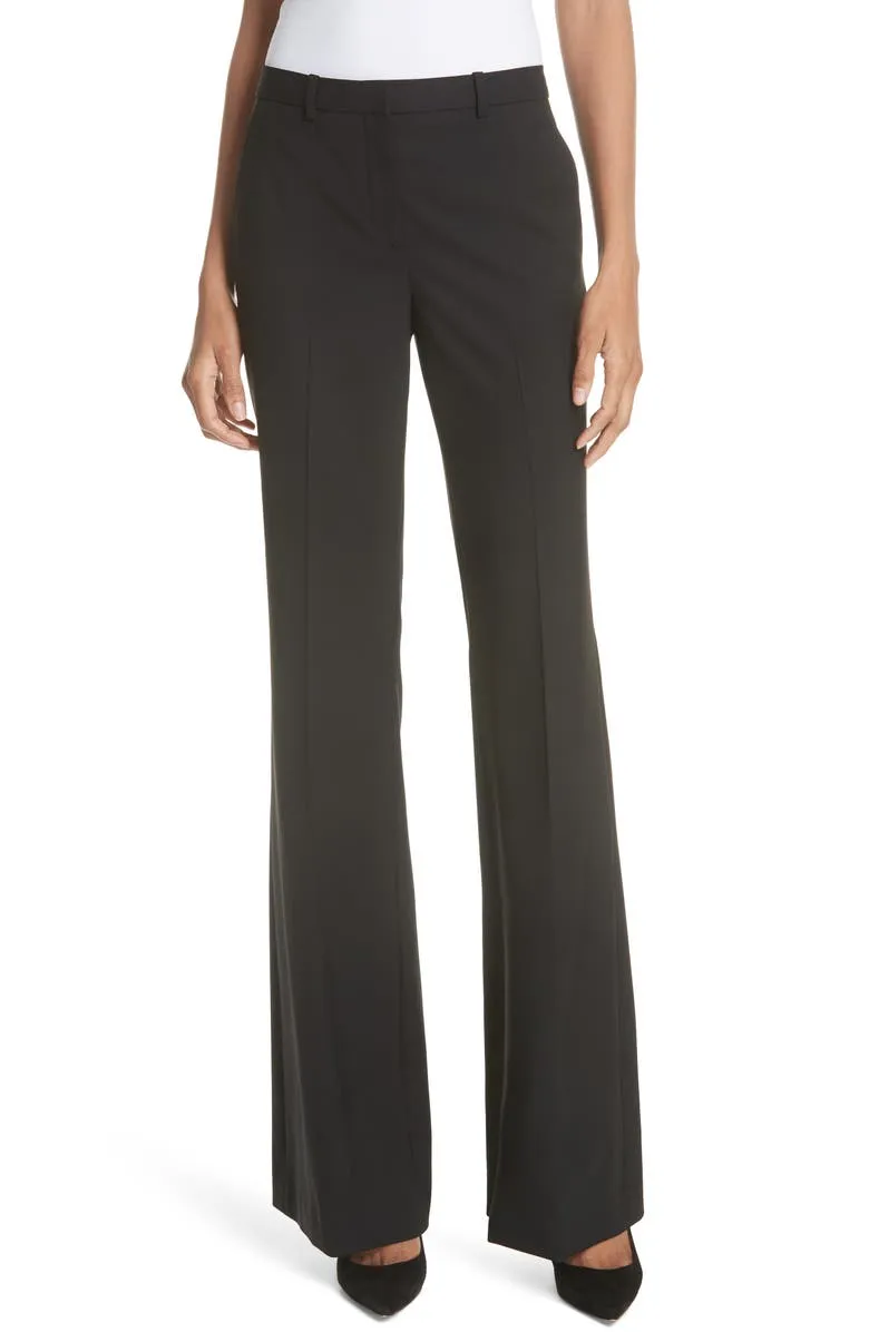 Theory Demitria Good Wool Suiting Pants, Mnk, Women's, 00, Pants & Shorts Wool Pants & Suit Pants