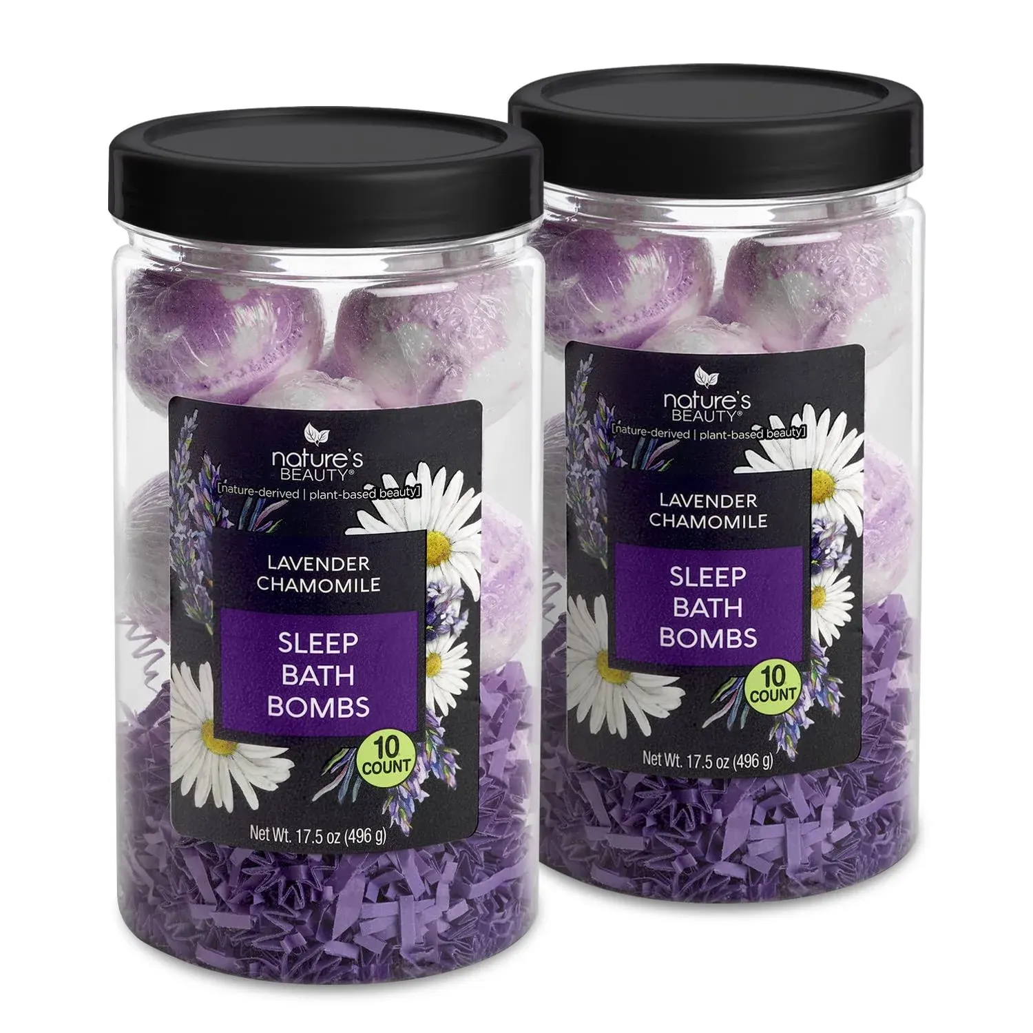 Nature's Beauty Lavender Chamomile Sleep Bath Bomb Gift Set Multi-Pack- Luxury ...