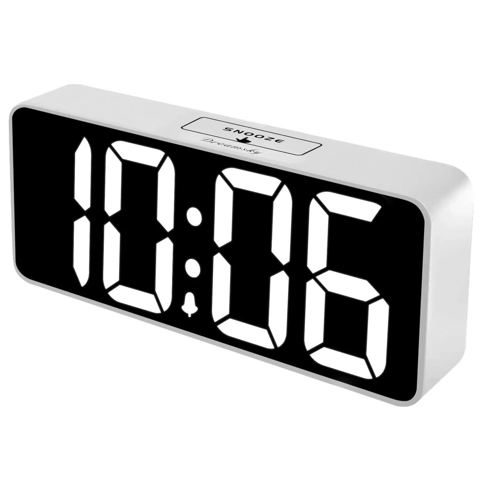 DreamSky Large Digital Alarm Clock Big Numbers for White Case + Digit 