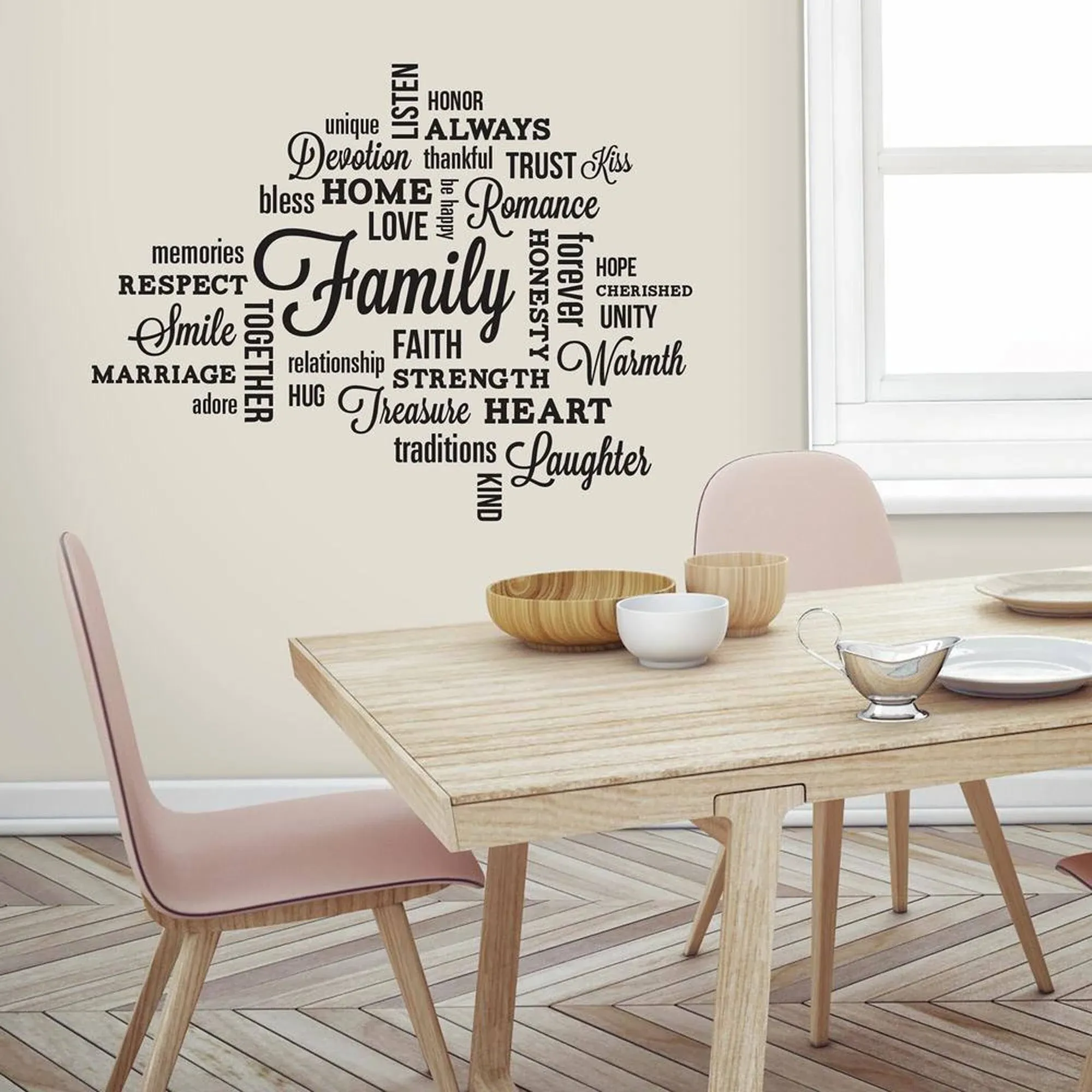 RoomMates RMK2741SCS Family Quote Peel And Stick Wall Decals