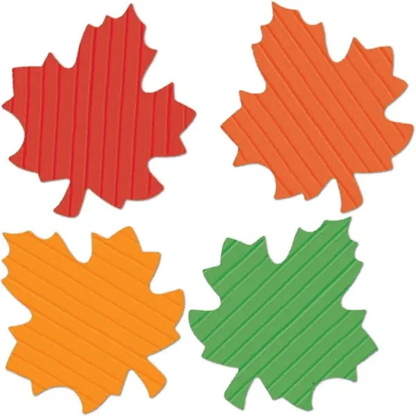 Beistle 5" Tissue Autumn Leaves Cutouts - 24 pack