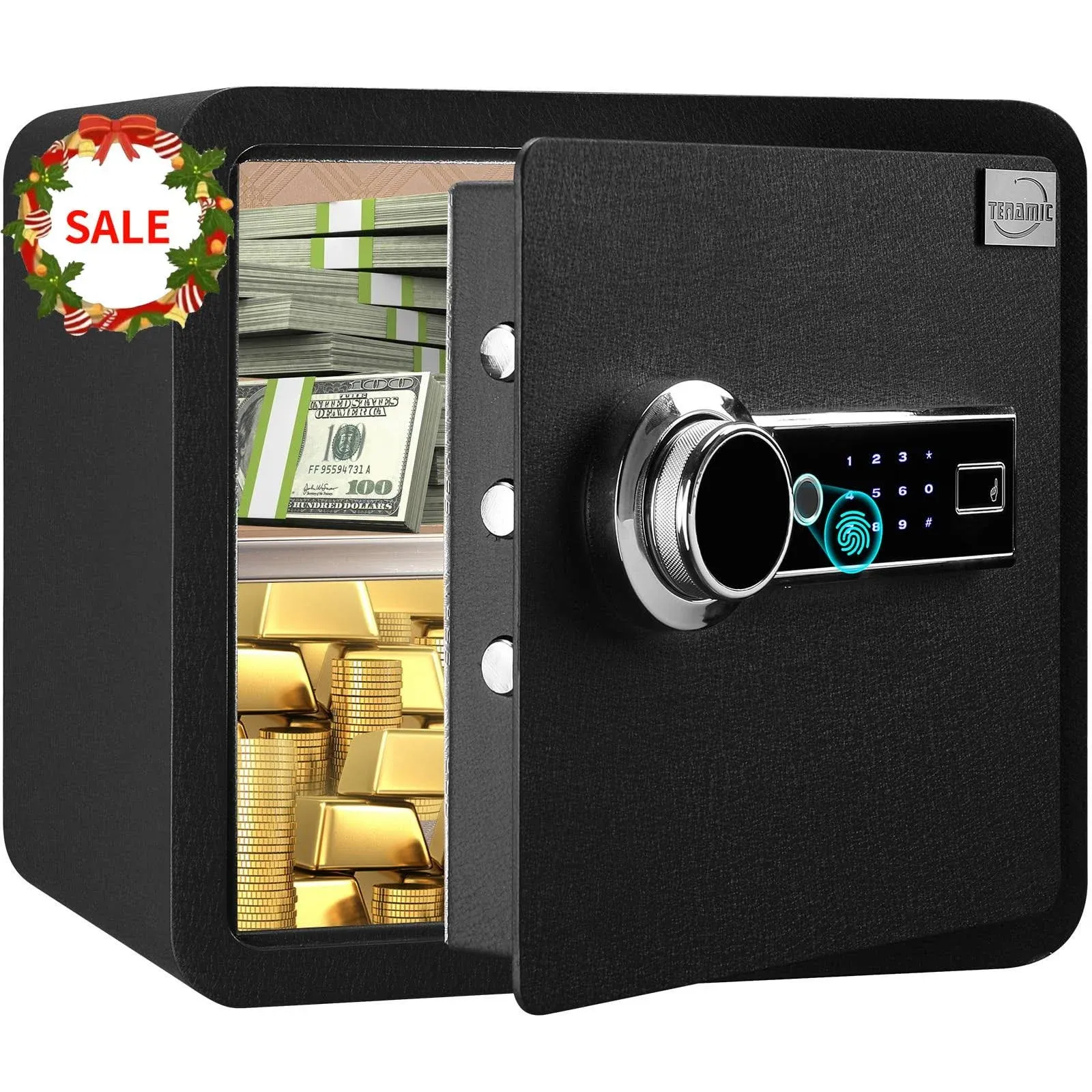 Tenamic Deluxe Biometric Fingerprint Safe Box Smart Touch Screen Fireproof Sa...