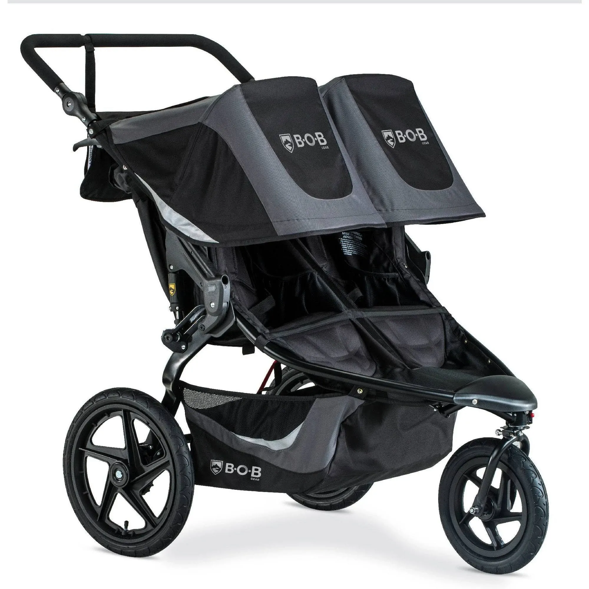 BOB Gear Revolution Flex 3.0 Duallie Jogging Stroller, Grey Black