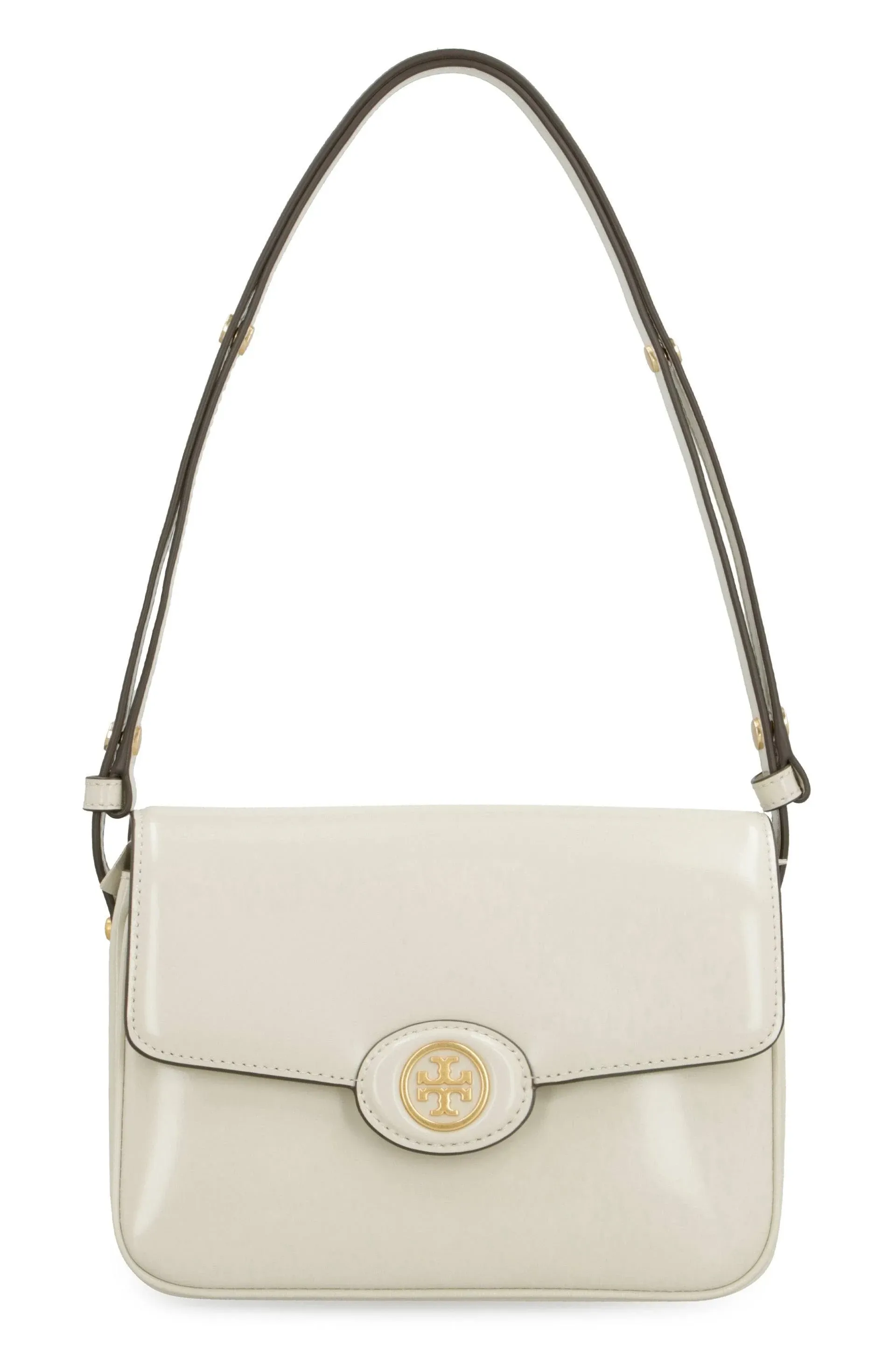 Tory Burch Robinson Leather Shoulder Bag - Shea Butter