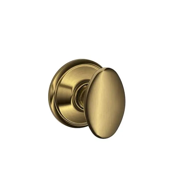 Schlage Siena Knob Passage - Matte Black F10-SIE