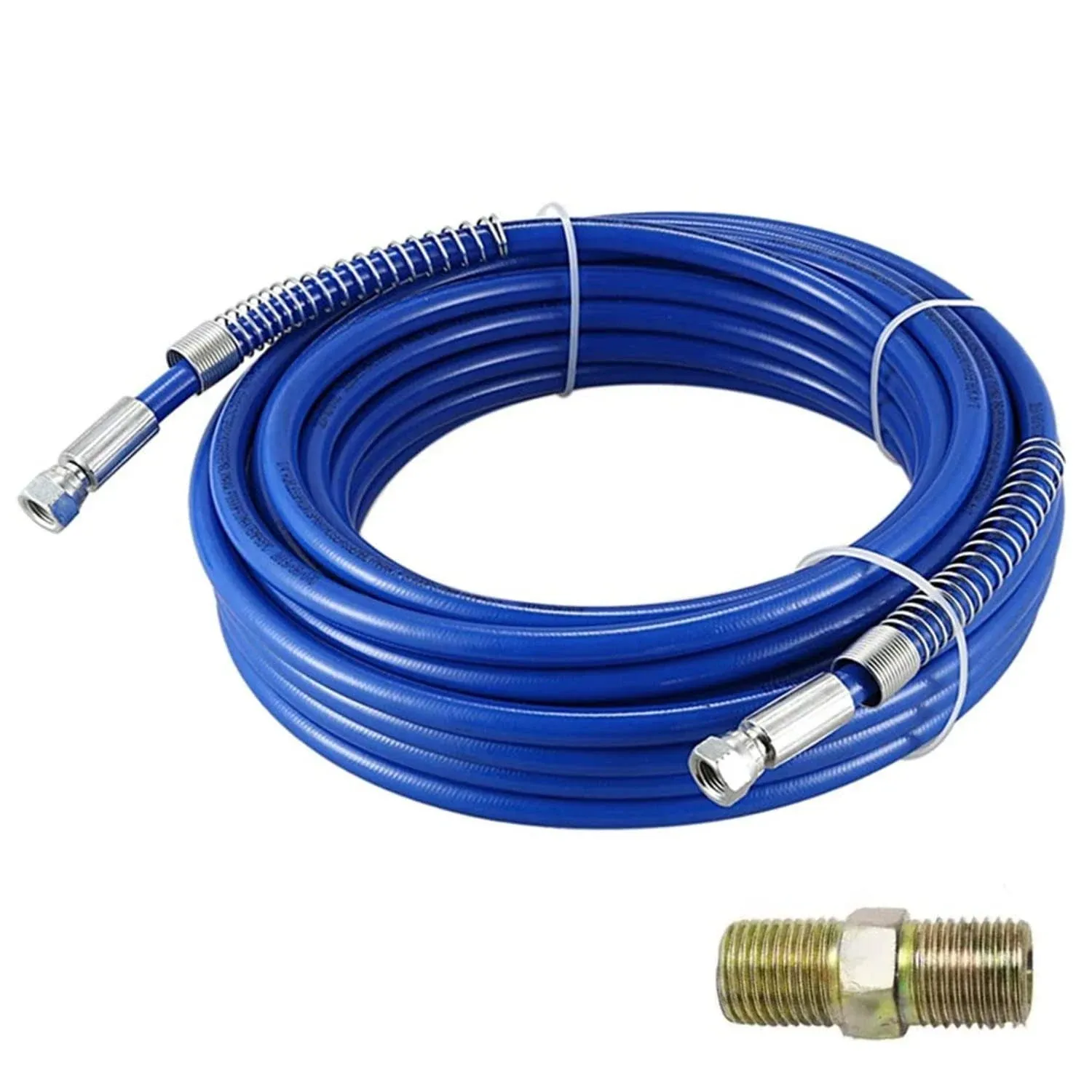 Willbebest 50ft 1/4" Airless Paint Spray Hose Sprayer Light Flexible Fiber Tube 3300psi (15 Meter)