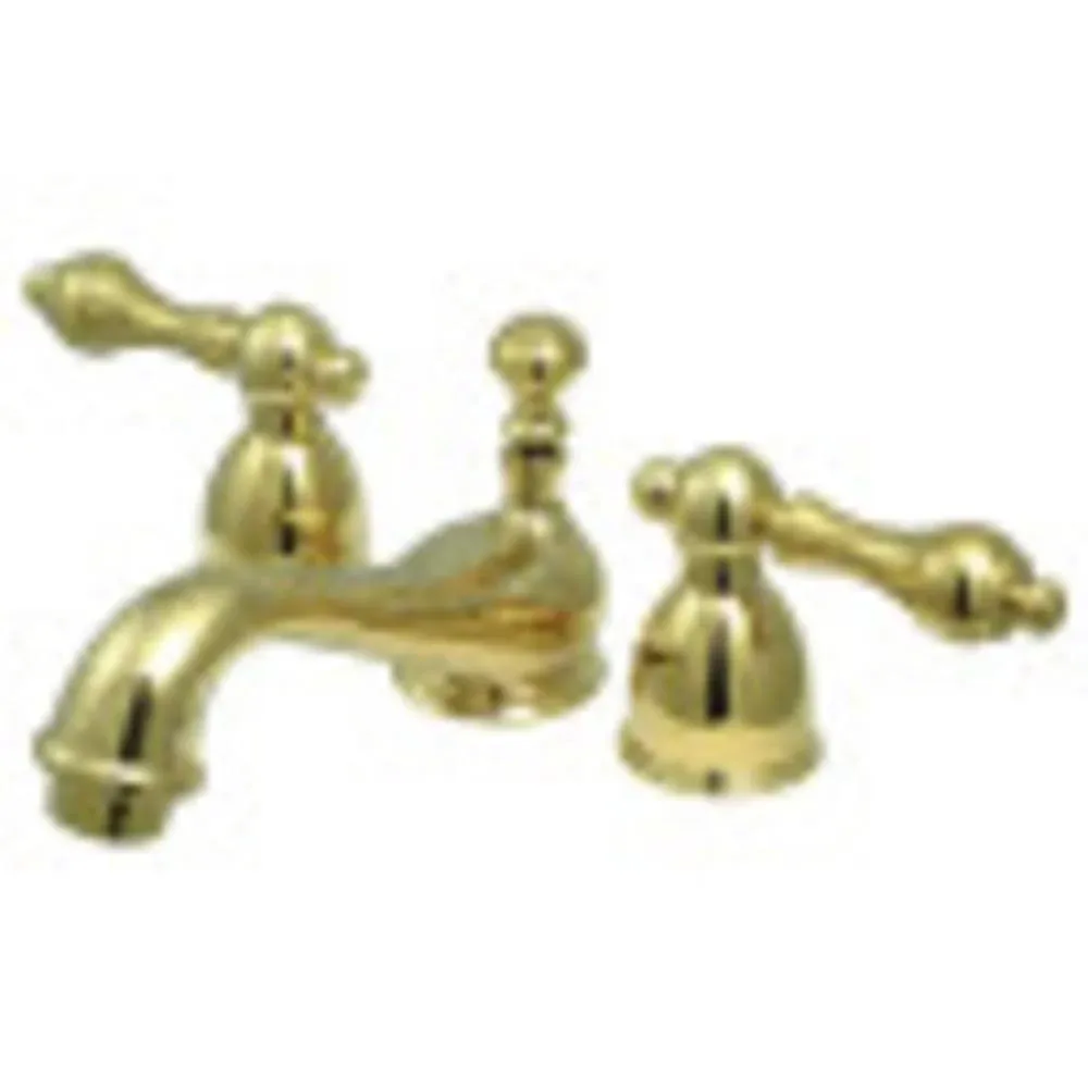 Kingston Brass KS3952AL Mini-Widespread Lavatory Faucet, Polished Brass