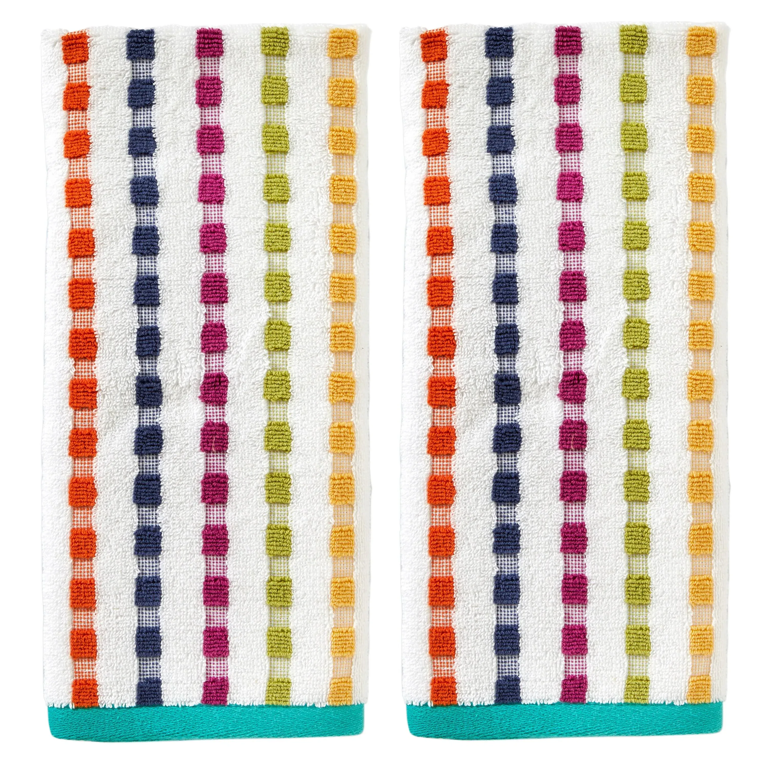 SKL Home by Saturday Knight Ltd. Good Vibes Hand Towel, Multi, Small (2-Pack)