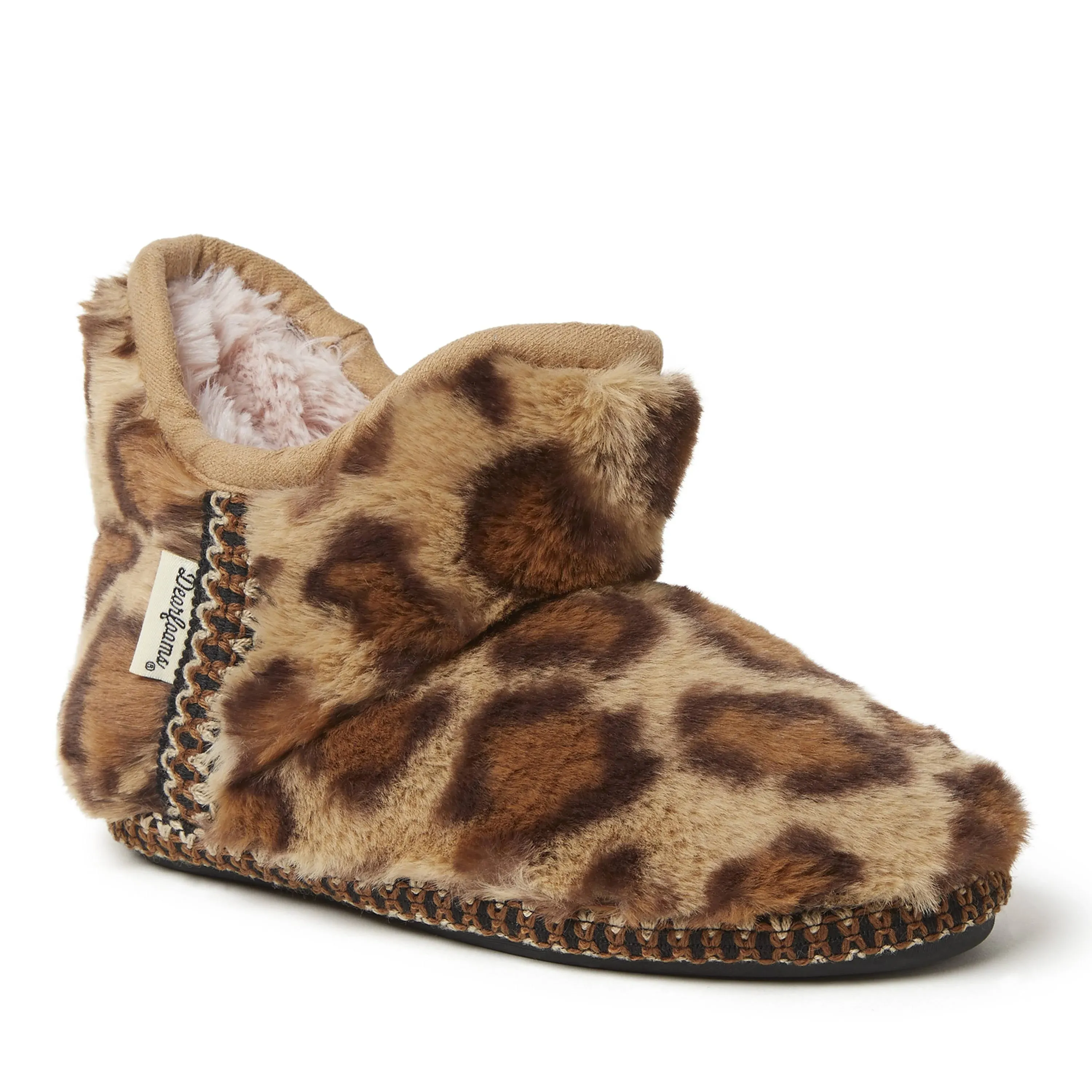 child Dearfoams Charlotte Furry Bootie Slipper