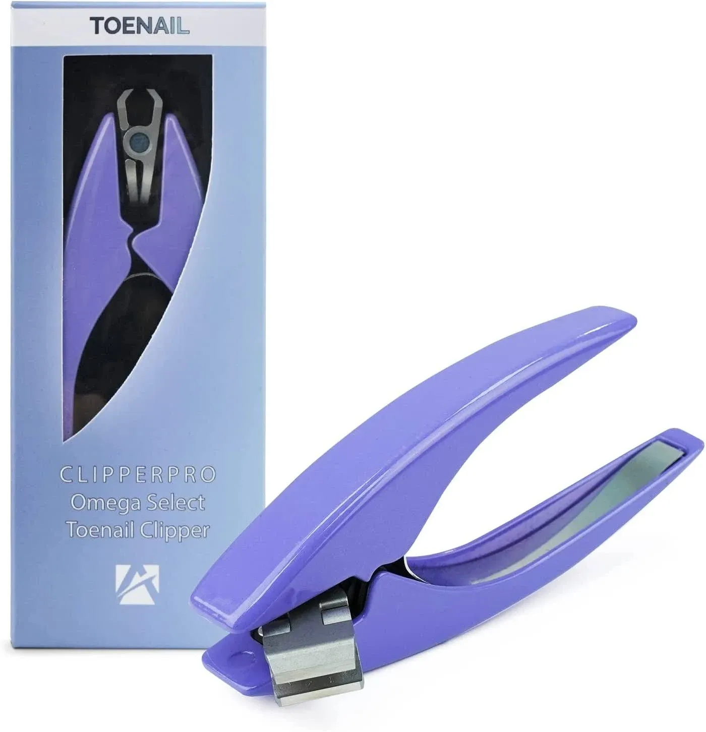 ClipperPro Omega Select Toenail Clipper - Toe Nail Clipper for Women, Men, and Seniors | Ergonomic, Easy to Grip Small Nail Clippers | Nail Cutters