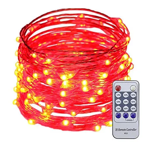 33ft Led String Lights100 Led Starry Lights on 10M Copper Wire String Lights ...