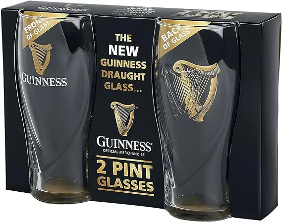 Guinness Embossed Gravity Glass 2 Pack