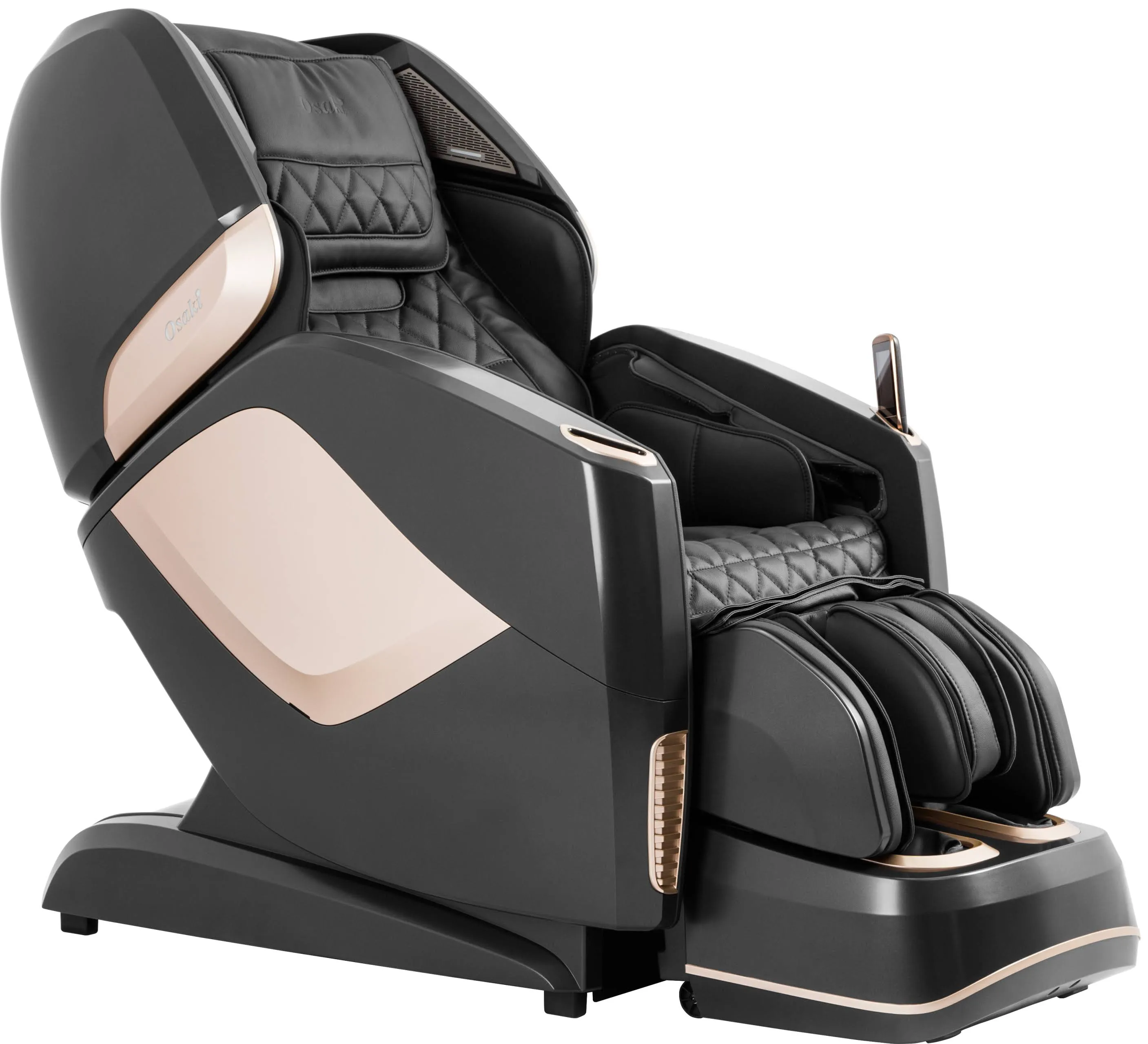 Osaki OS-Pro Maestro 4D Zero Gravity Massage Chair with Heated Rollers, L-Track Design, Touch Screen Remote (Brown)