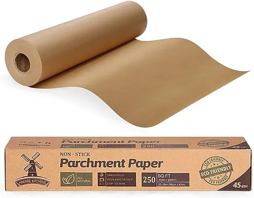 Unbleached 15 X 200 Ft Parchment Baking Paper Roll - 250 Sq.Ft for Baking, Cooki