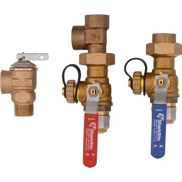 Sharkbite 3/4 in. Tankless Water Heater Valves Installation Kit 25374