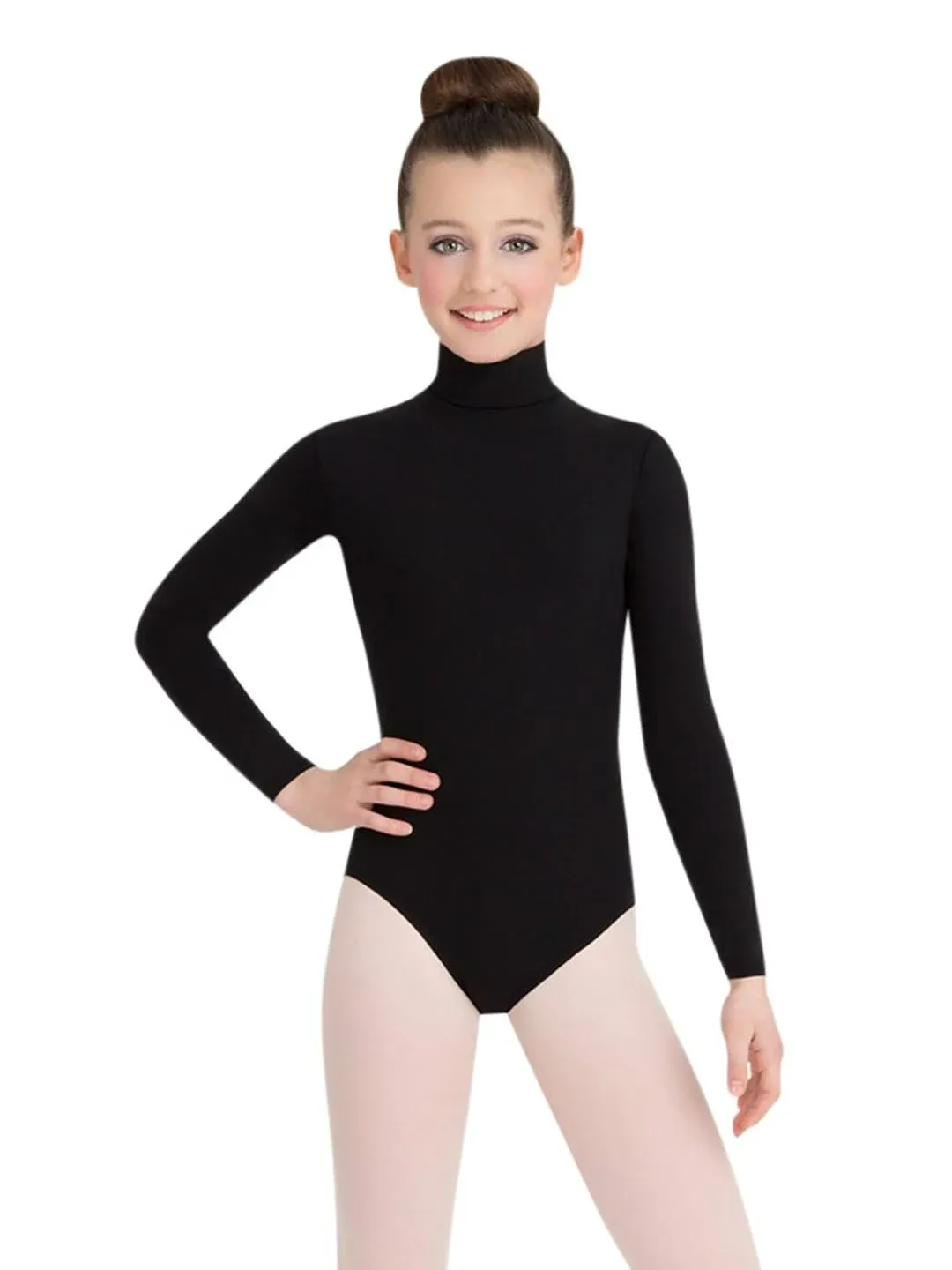 Children's Capezio Long Sleeve Turtleneck Leotard w/ Snaps