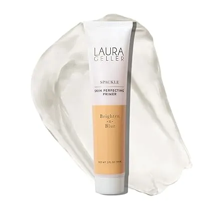 LAURA GELLER NEW YORK Spackle Super-Size - Brighten-n-Blur - 2 Fl Oz - Skin Perfecting Primer Makeup - Filter-like Finish - Long-Wear Foundation Face Primer