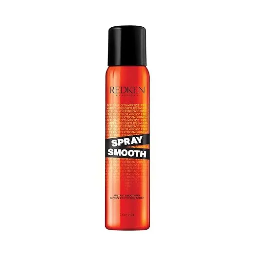 Redken Spray Smooth Anti Frizz Treatment Spray | Frizz Control and Heat Protectant for Hair | Instant Smoother | With Citric Acid | Paraben, Sulfate & Silicone-Free