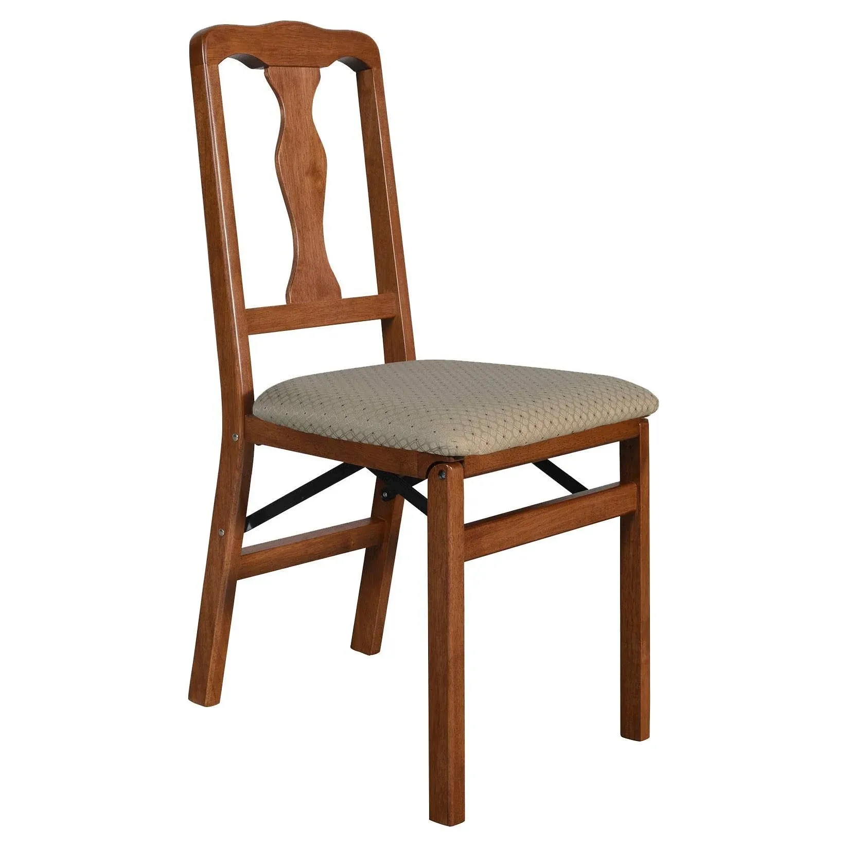 Stakmore Queen Anne Folding Chair Set of 2, Cherry