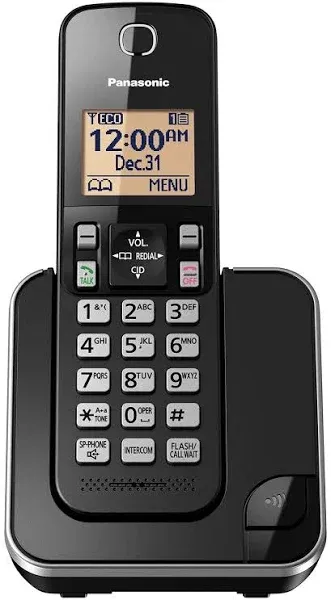 Panasonic TGC352B Expandable Cordless Phone with 2 Handset Kx-