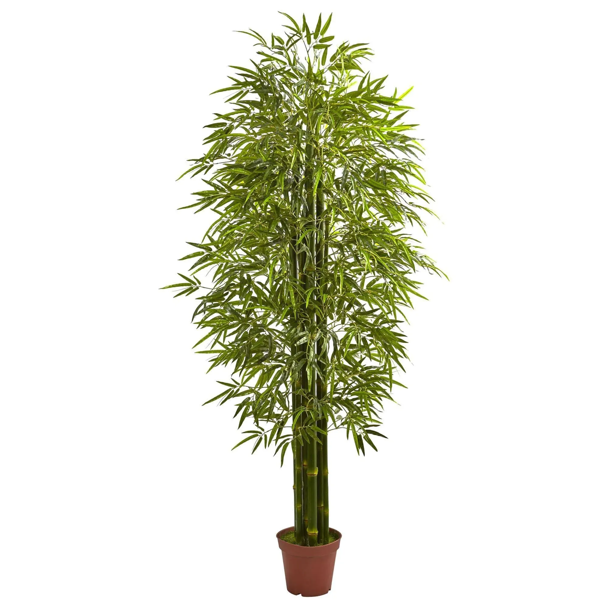 Nearly Natural 7 ft. H Bamboo Artificial Tree UV Resistant (Indoor/Outdoor)