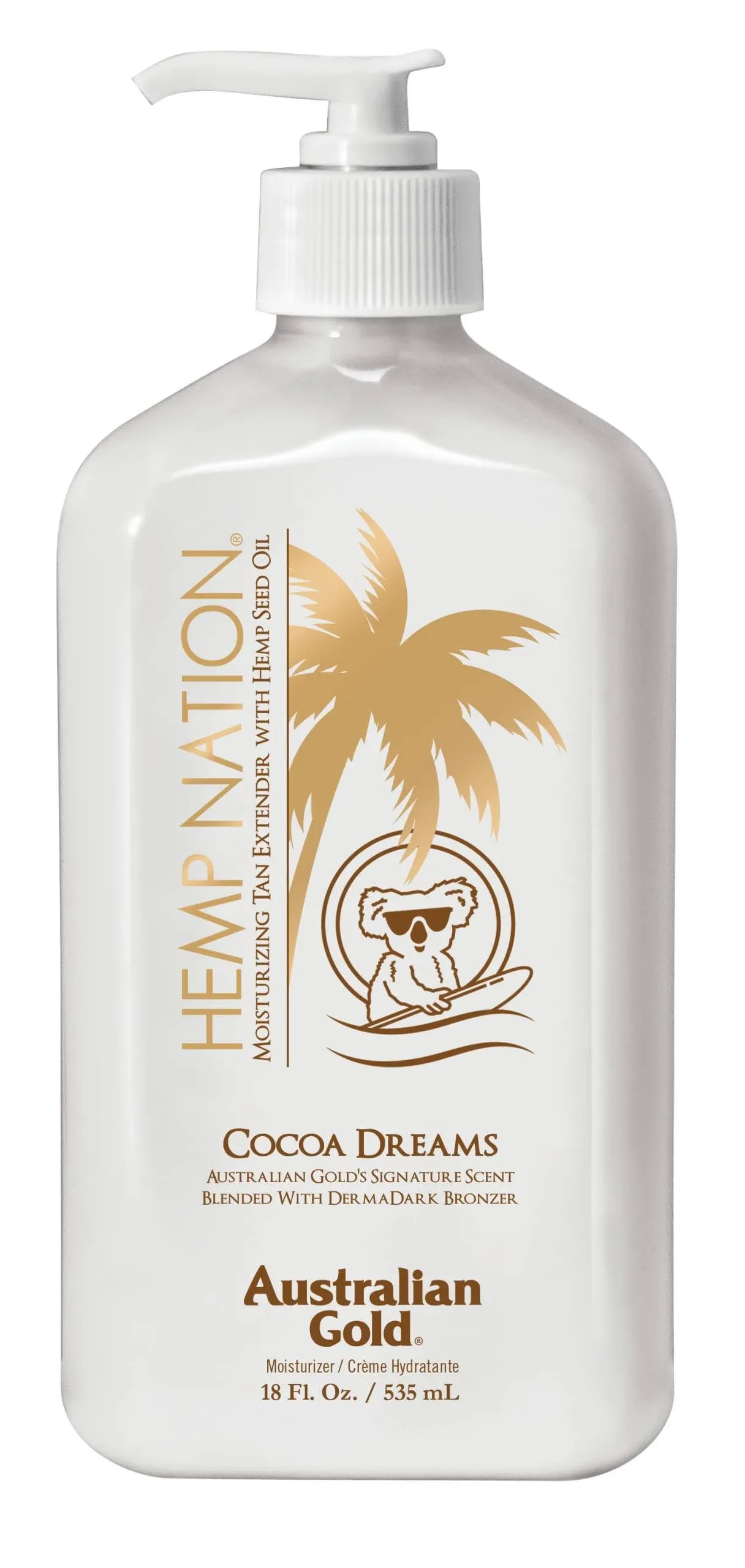 Hemp Nation Cocoa Dreams Tan Extender Moisturizer NWT