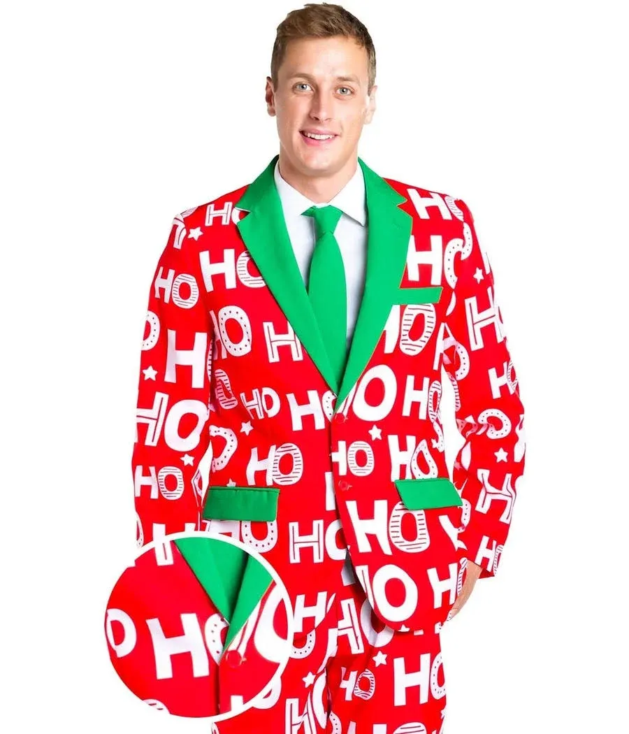 Tipsy Elves Men's Christmas Holiday Suit Jackets - Ugly Christmas Sweater Inspired Blazers for Men