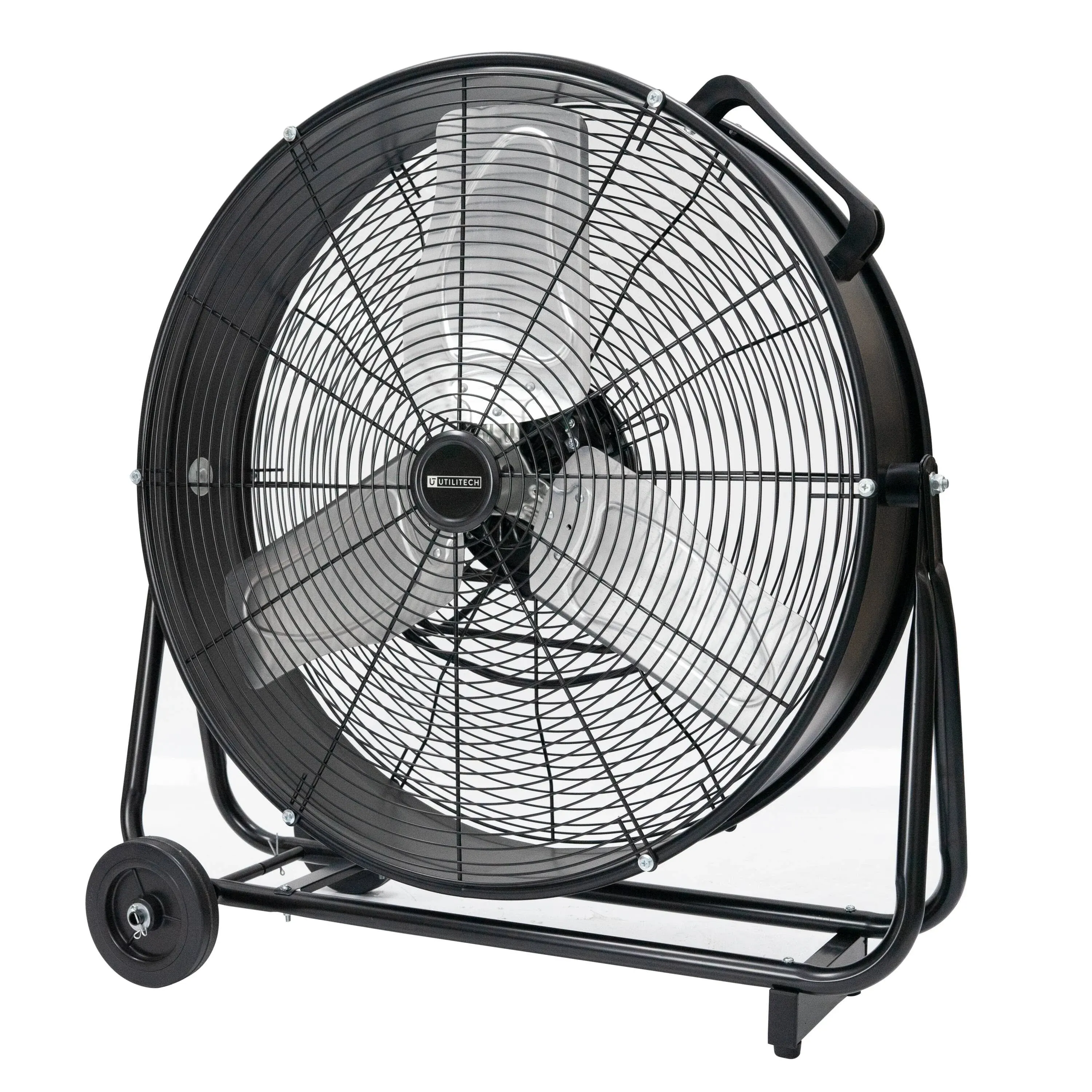 Utilitech 24-in 2-Speed Indoor Black Industrial Fan