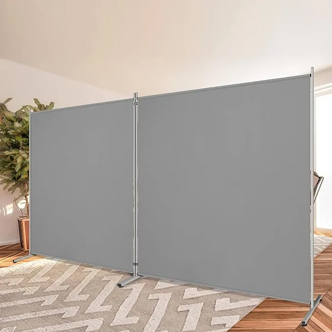 Rantila Indoor 2 Large Panels Room Divider,Portable Office Divider,Convenient Movable,Folding Partition Privacy Screen for Bedroom,Dining Room