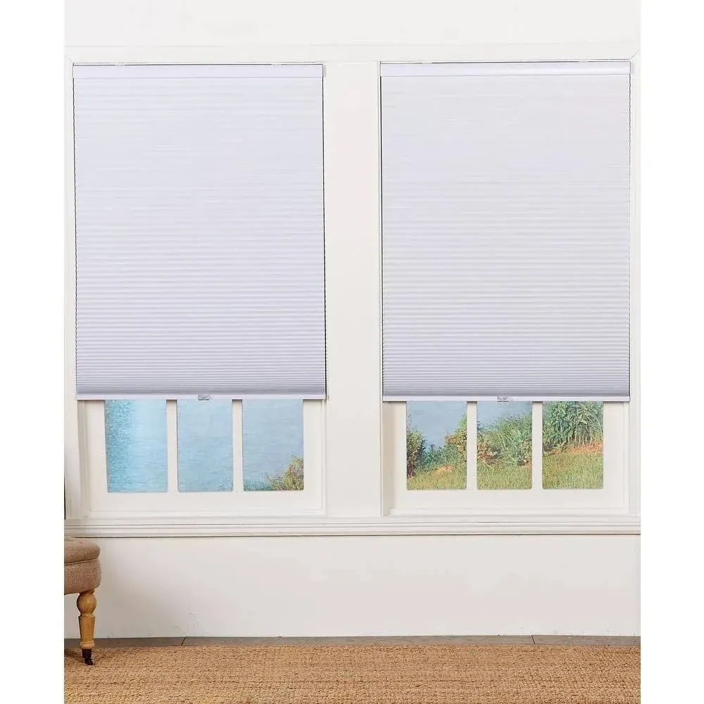 allen + roth 36-in x 72-in White Room Darkening Blackout Cordless Cellular Shade Lowes.com