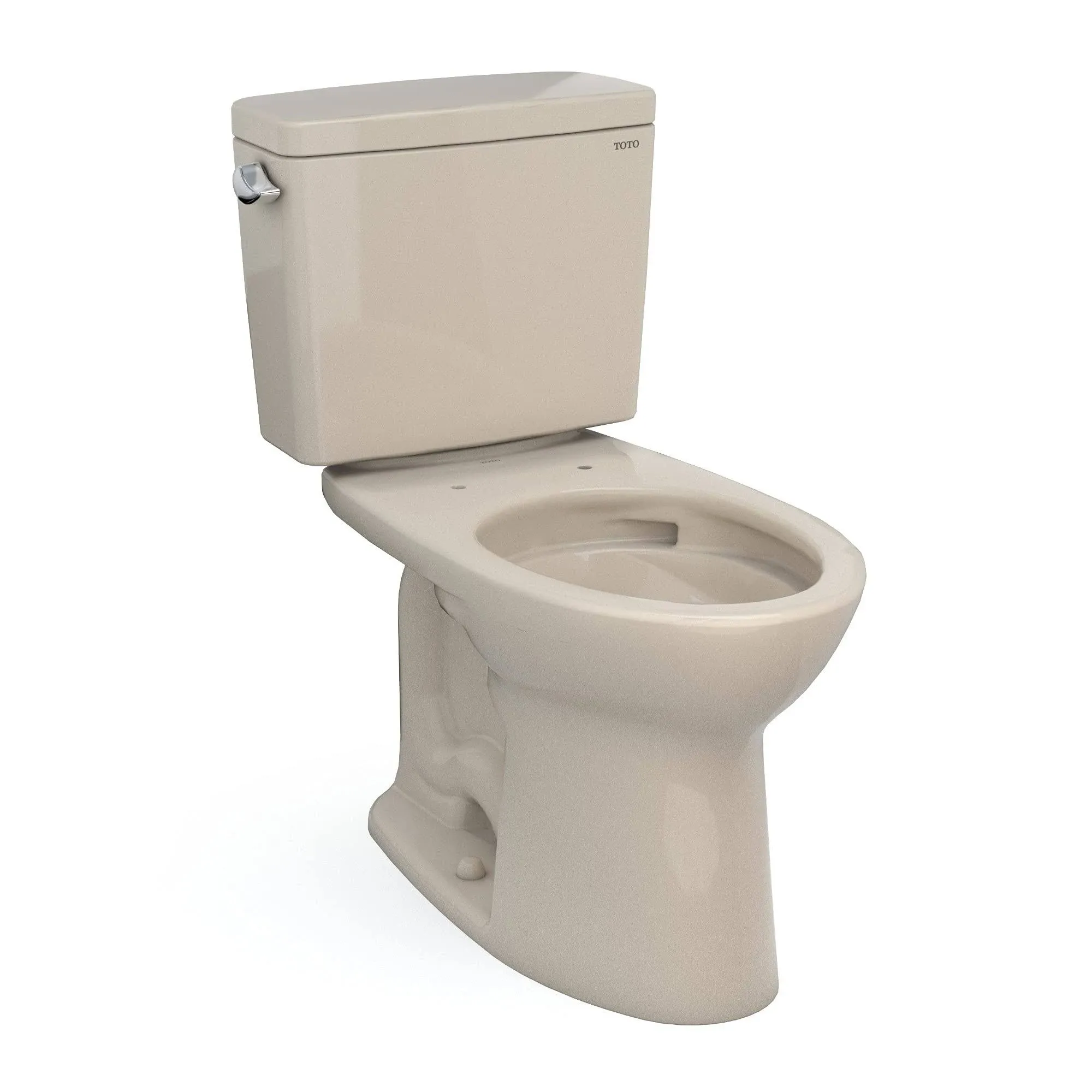 Toto CST776CSG#03 Drake Two-Piece Elongated 1.6 GPF Tornado Flush Toilet with CEFIONTECT , Bone