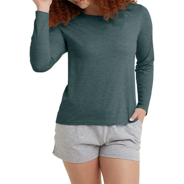 Hanes Long Sleeve T-Shirt Originals Women's Tri-Blend