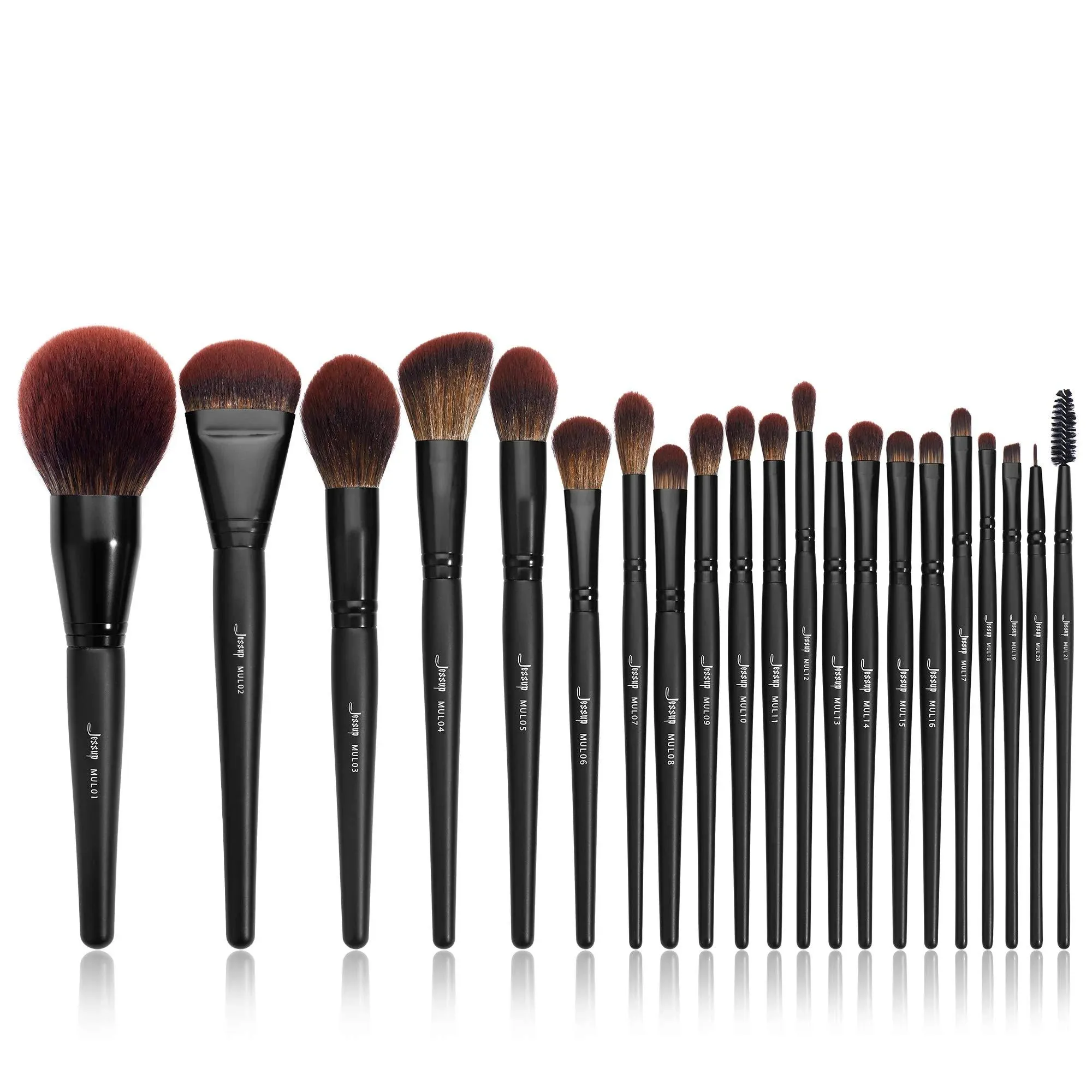 Jessup Makeup Brushes Set Premium Synthetic Powder Foundation Highlight Concealer ...