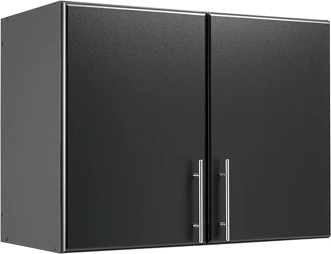 Prepac Elite Stackable Wall Cabinet, Black, 32"