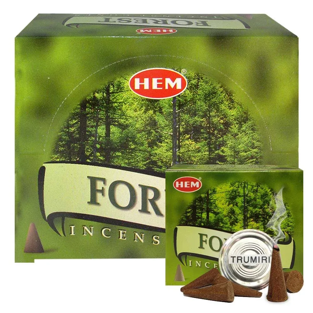 Trumiri Forest Incense Cones and Cone Incense Burner Bundle Insence Insense Hem Incense