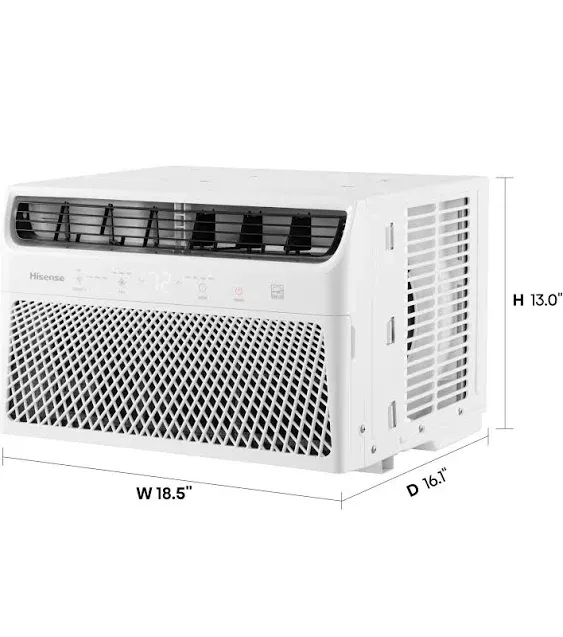 Hisense 350-sq ft Window Air Conditioner with Remote (115 Volts, 8000-BTU) Wi-Fi enabled