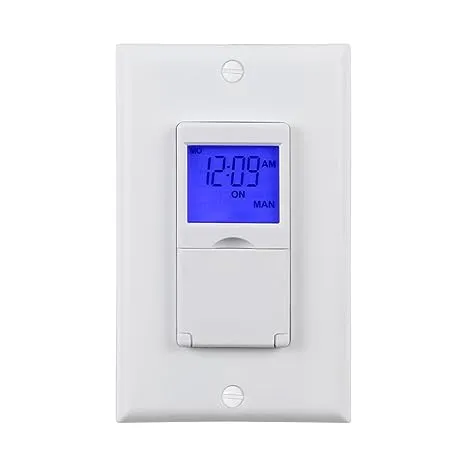 7 Day Programmable In-Wall Timer Switch