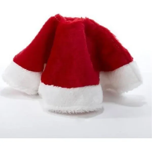 Kurt Adler 15" Red and White Plush Mini Christmas Tree Skirt