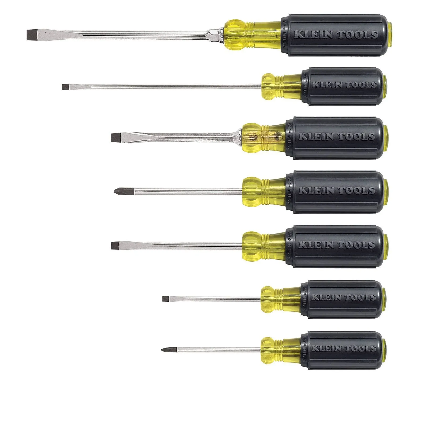 Klein Tools 7 Piece Cushion-Grip Screwdriver Set 85076