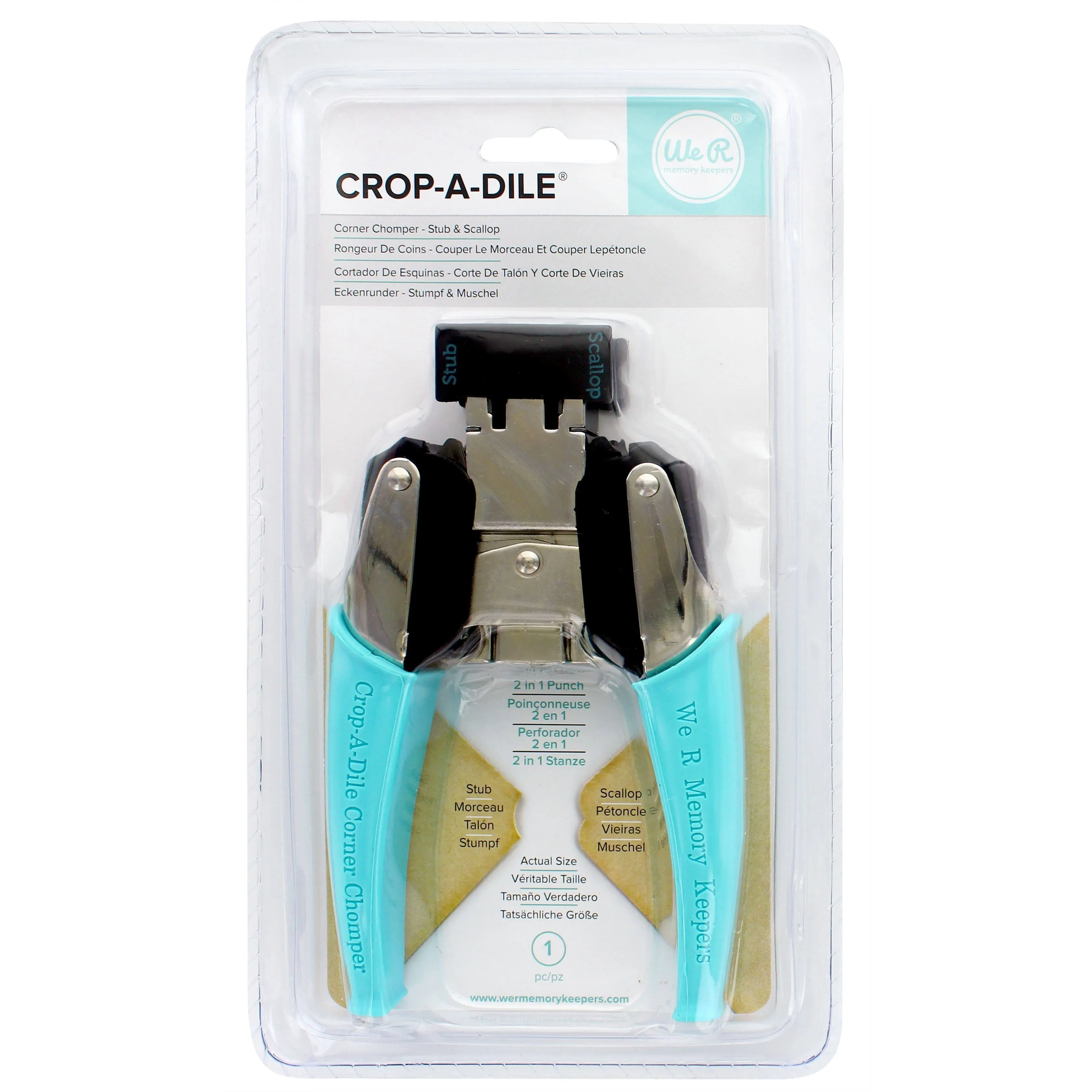 We R Memory Keepers Crop A Dile Corner Chomper Tool Stub & Scallop