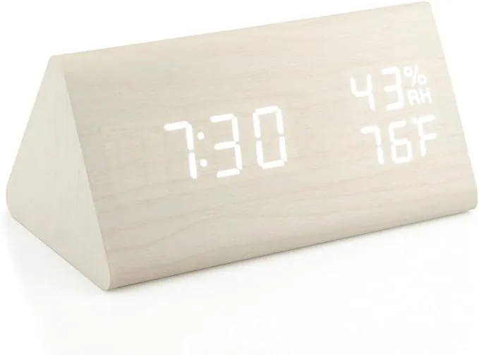 Oct17 Wooden Digital Alarm Clocks