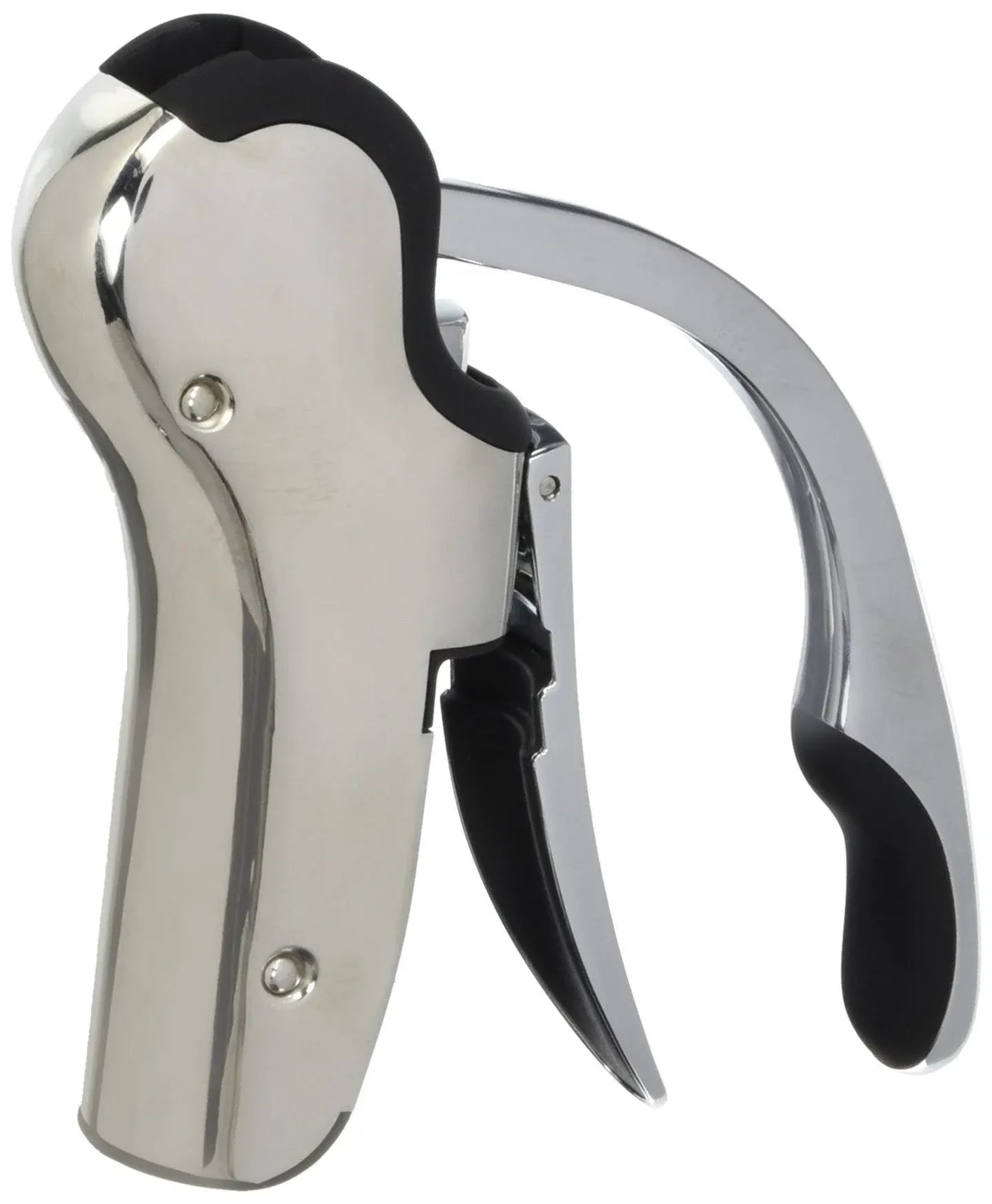 Compact Stainless Steel Wine Opener with Foil Cutter