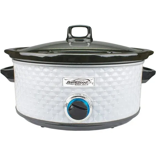 Brentwood Select 7 Quart Slow Cooker in Red