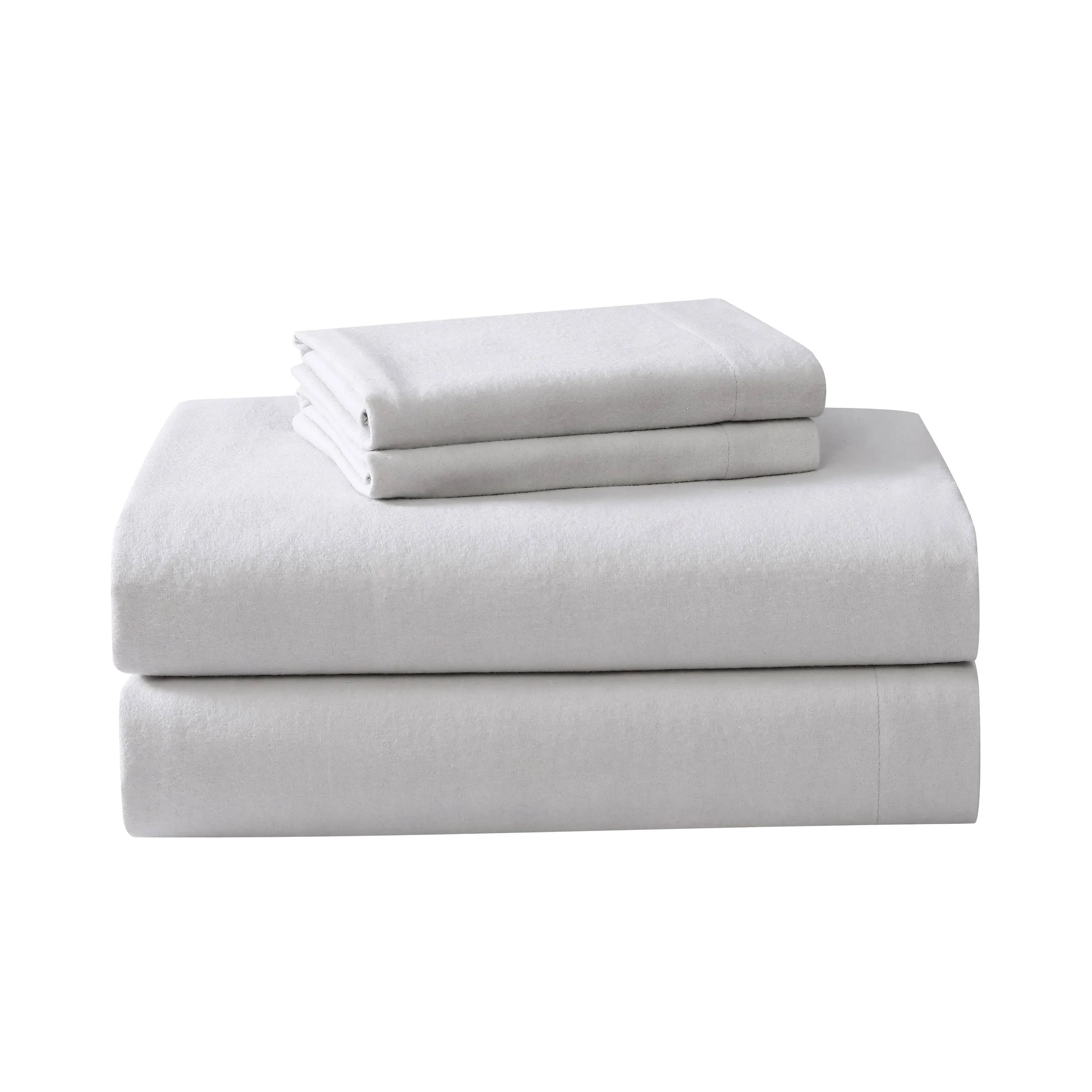 Laura Ashley Solid Cotton Flannel Sheet Set - Full