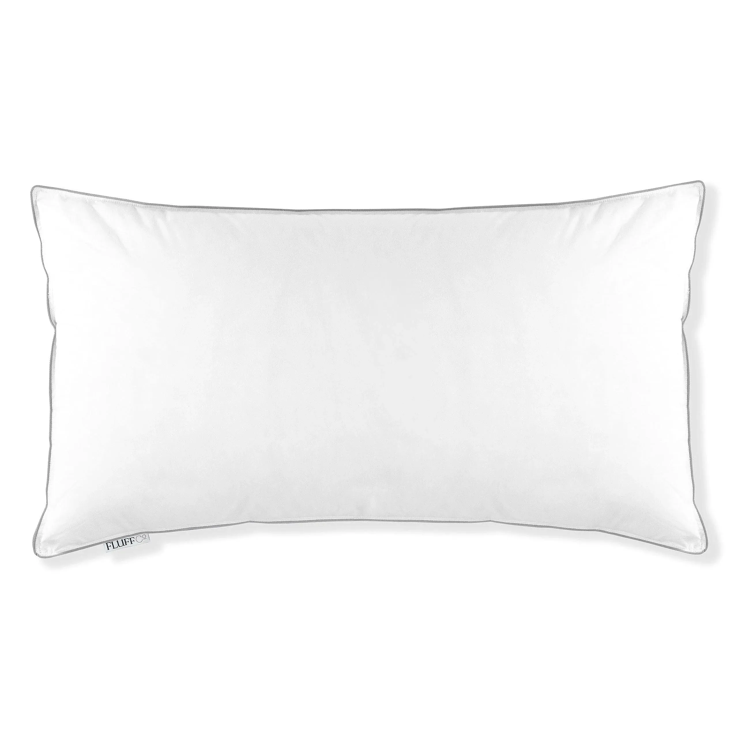 FluffCo. Down Alternative King Size Pillows | Luxury Hotel-Quality Cooling Pillow | Luxurious Breathable Microfiber Polyester Pillow | 300 Thread Count (King Size, Firm - 1 Pack)