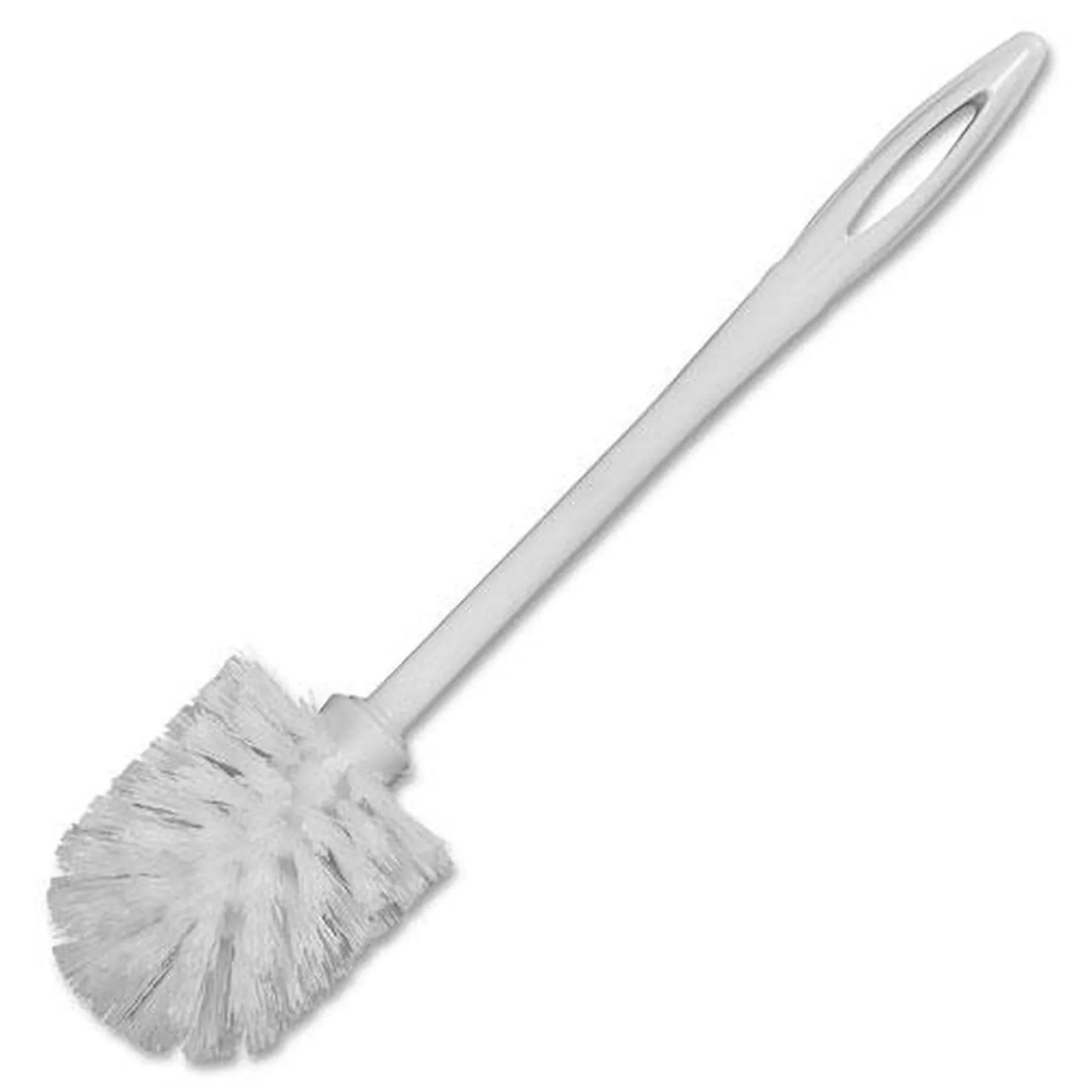 Rubbermaid RCP631000WE Toilet Bowl Plastic Brush, White, 14.5"