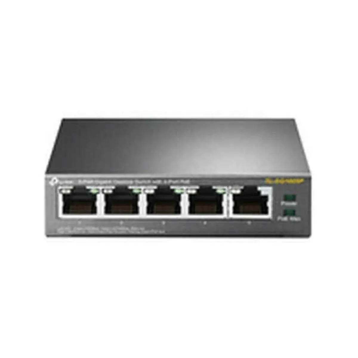 TP-Link TL-SG1005P, 5 Port Gigabit PoE Switch, 4 PoE+ Ports @65W, Desktop, Plug & Play, Sturdy Metal w/ Shielded Ports, Fanless, QoS & IGMP Snooping